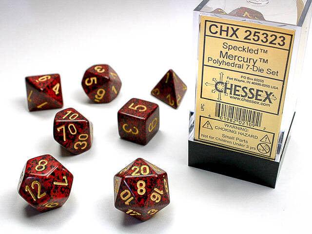 Chessex Polyhedral 7-Die Set Speckled Mercury