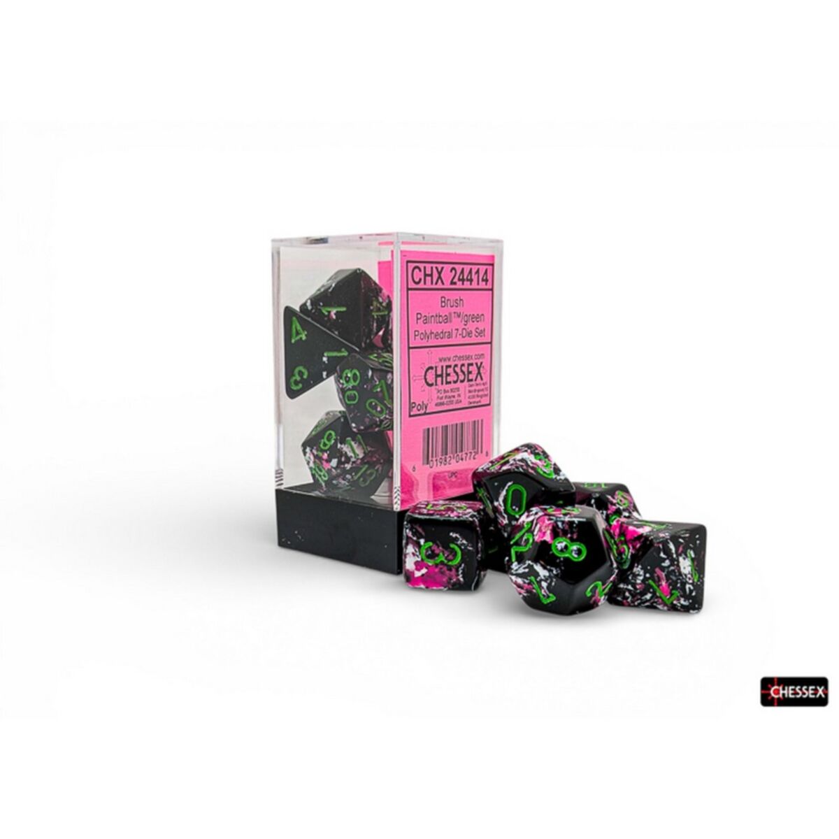 CHX 24414 Brush Polyhedral Paintball/green 7-Die Set