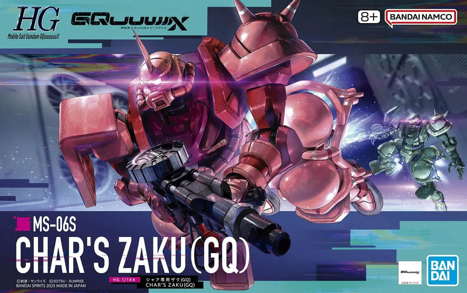 Gundam Model HG 1/144 CHARâ€™S ZAKU(GQ)