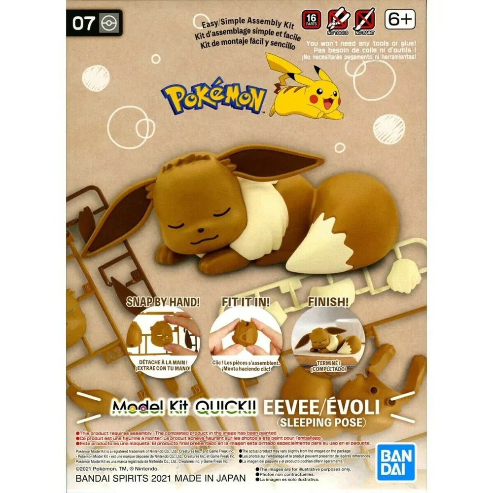 Pokemon Model Kit QUICK!! 07 EEVEE (GOODNIGHT POSE)