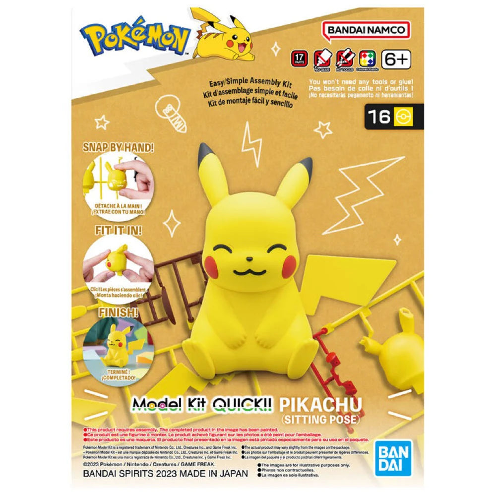 Pokemon Model Kit QUICK!! 16 PIKACHU(SITTING POSE)