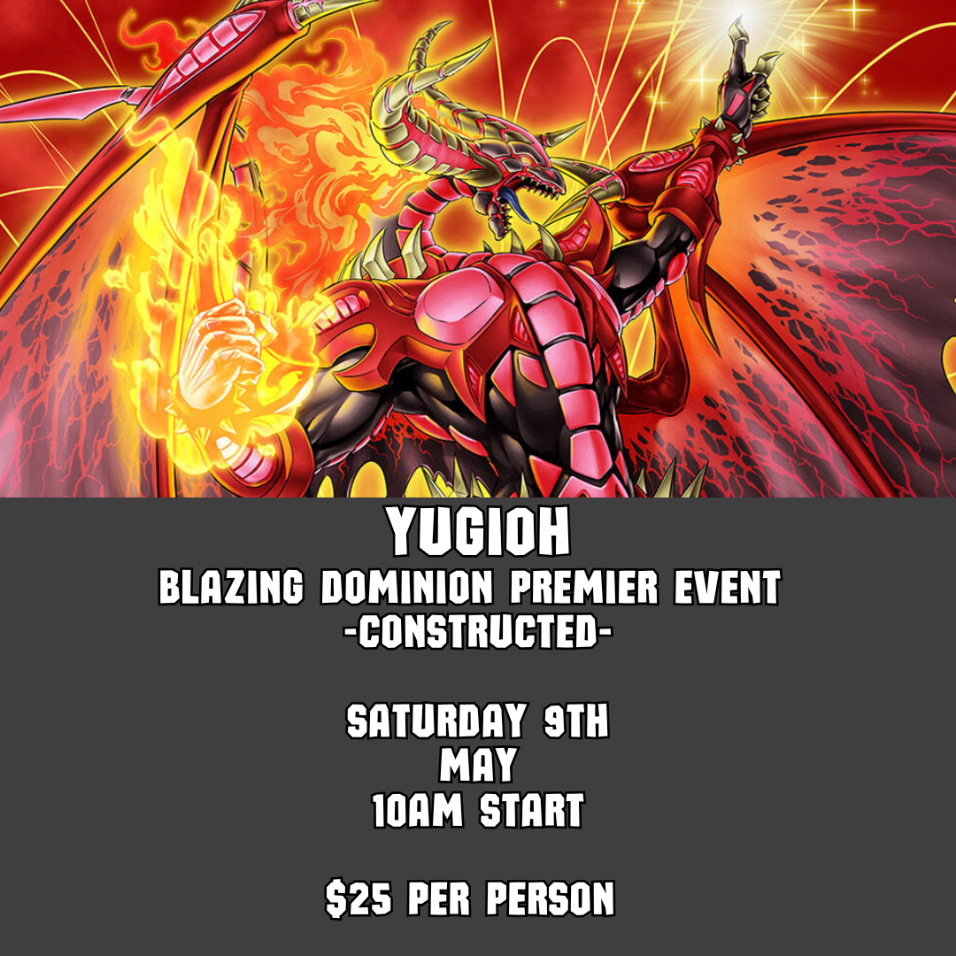 YU-GI-OH! BLAZING DOMINION – PREMIER EVENT