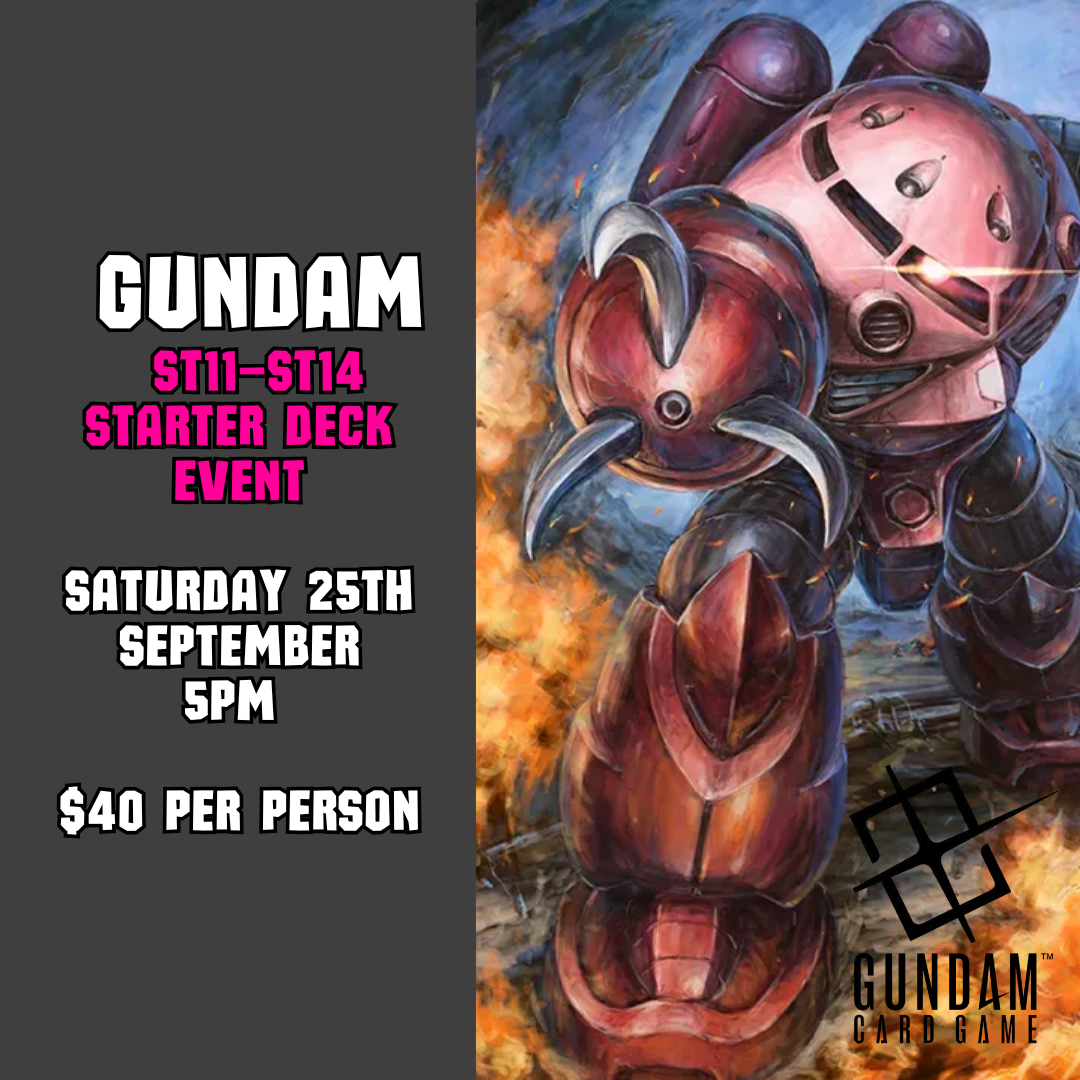 GUNDAM ST-11–ST-14 STARTER DECK EVENT