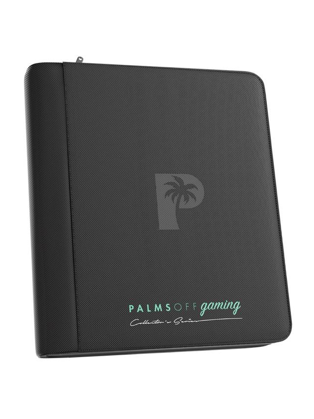 Palms Off - Collector's Series Top Loader Zip Binder - 4 Pocket - Black