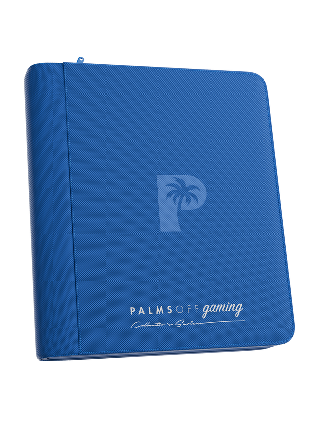 Palms Off - Collector's Series Top Loader Zip Binder - 4 Pocket - Blue