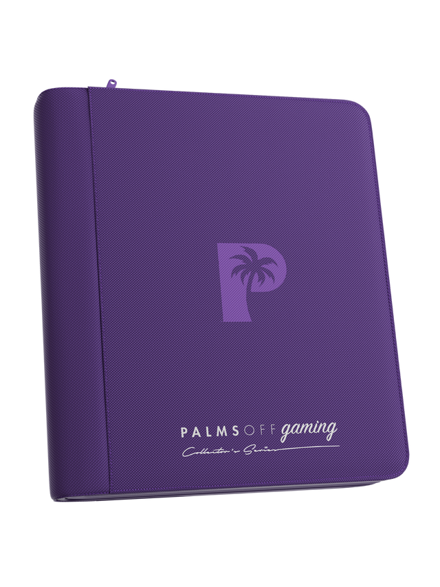 Palms Off - Collector's Series Top Loader Zip Binder - 4 Pocket - Purple