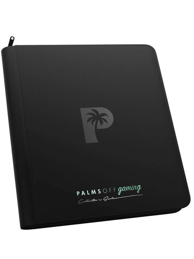 Palm's Off - Collector's Series - 480 SLOTS - 12 Pocket Zip Trading Card Binder - Black