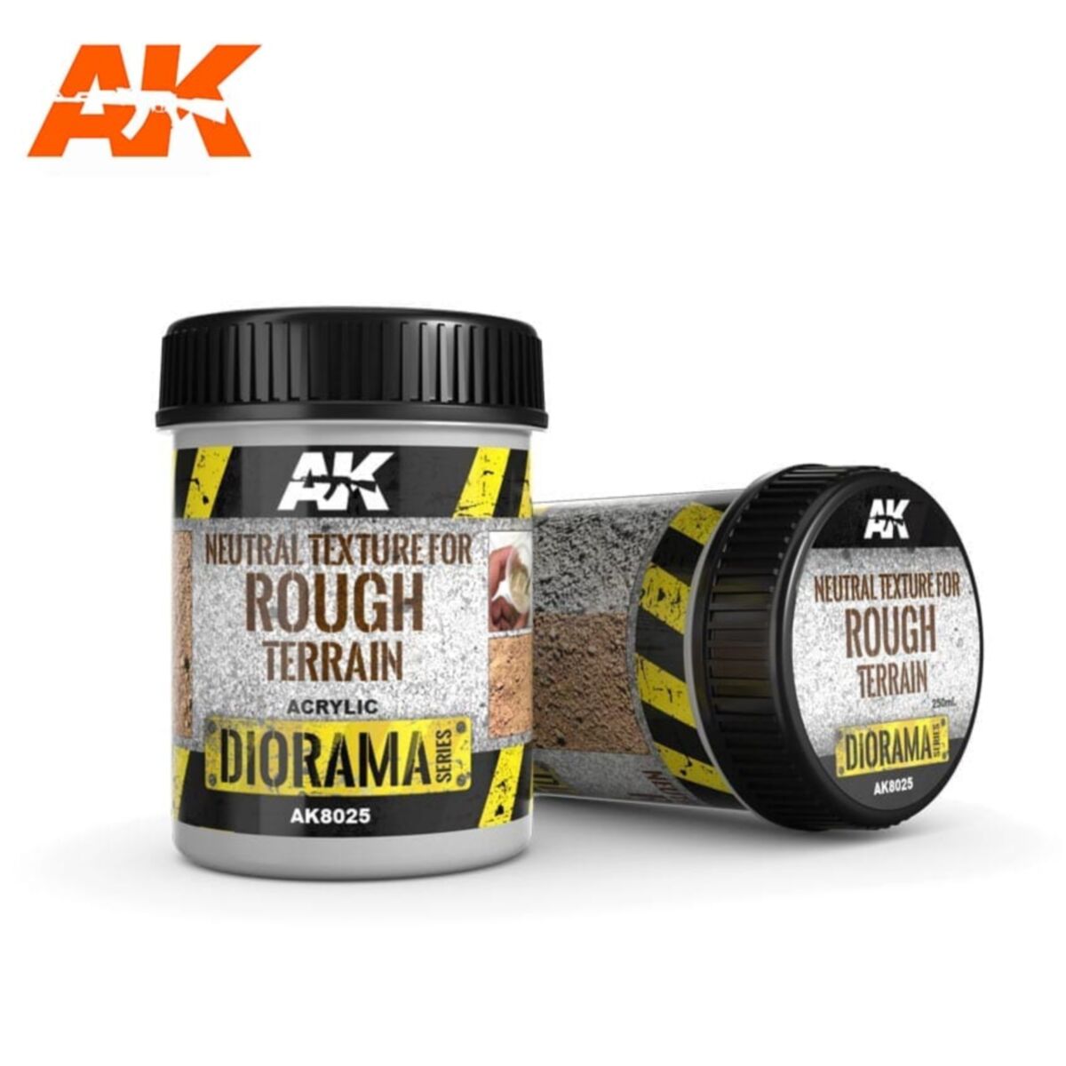 AK Interactive - Dioramas - Terrains Neutral Texture for Rough Terrains 250ml