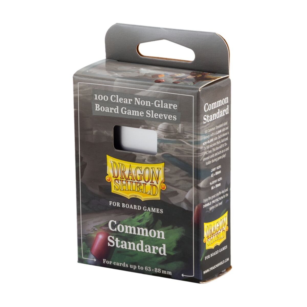 Dragon Shield: Board Game Sleeves – Clear Non-Glare – Common Standard