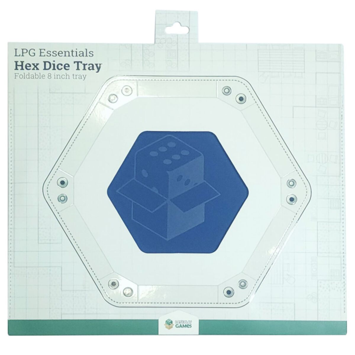 LPG Essentials Hex Dice Tray 8" Blue