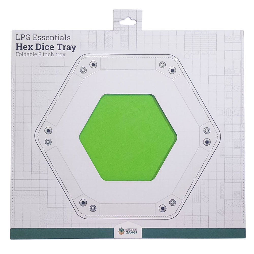 LPG Essentials Hex Dice Tray - 6 Inch -GREEN