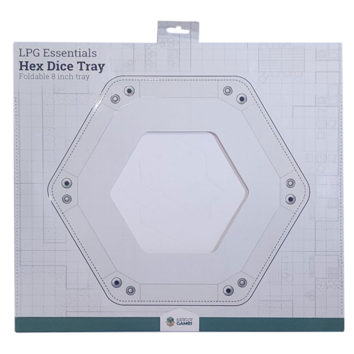 LPG Essentials Hex Dice Tray 8" White