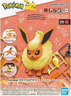 Pokemon Model Kit Quick!! 25 Flareon
