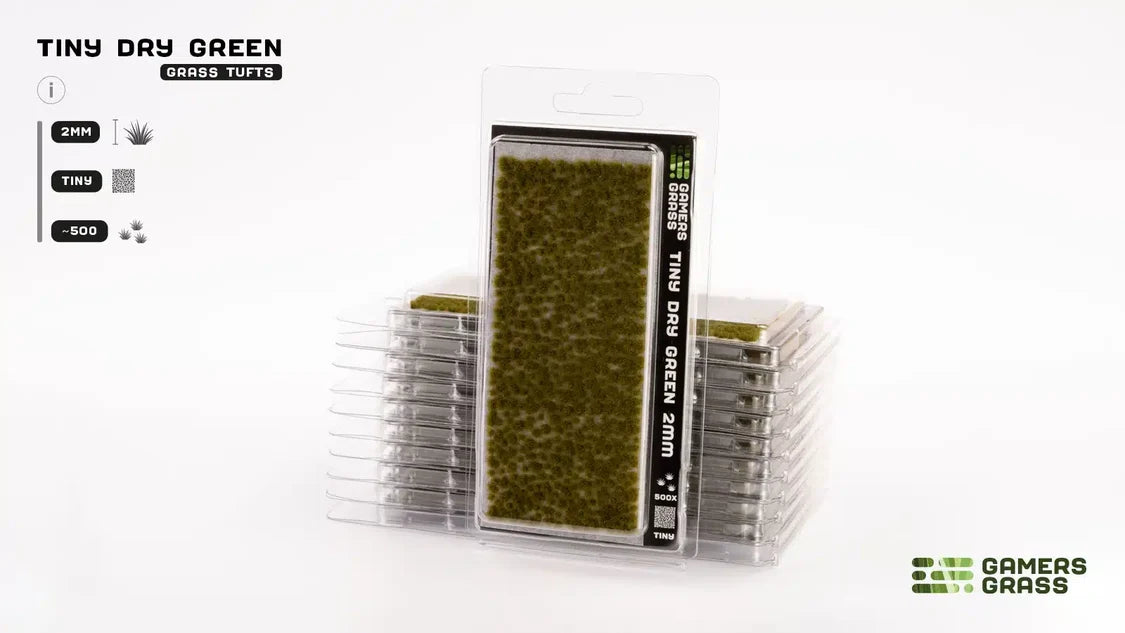 Gamers Grass - Tiny Dry Green (2mm)